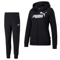 Survêtement à capuche en polaire avec logo PUMA Essentials pour femme, noir