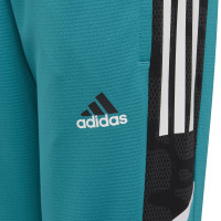 Pantalon d'entraînement européen Adidas Real Madrid pour enfants 2021-2022 Turquoise