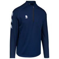 Haut d'entraînement Robey Performance 1/4-Zip pour enfants, bleu foncé et noir