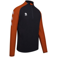 Haut d'entraînement Robey Performance 1/4-Zip pour enfants noir et orange