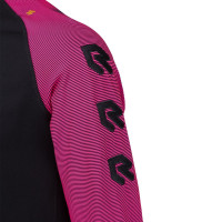 Haut d'entraînement Robey Performance à fermeture éclair 1/4, noir, rose fluo