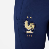 Nike France Strike Pantalon d'Entraînement 2022-2024 Enfants Bleu Foncé Or