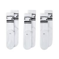 Nike Everyday Essential Chaussettes de Sport 3-Pack Blanc Noir