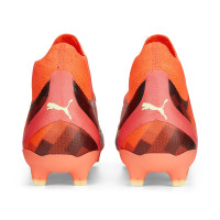 PUMA Ultra Pro Gazon Naturel Gazon Artificiel Chaussures de Foot (MG) Enfants Orange Vert Clair