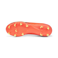 PUMA Ultra Pro Gazon Naturel Gazon Artificiel Chaussures de Foot (MG) Orange Vert Clair
