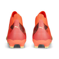 PUMA Ultra Match+ Sans Lacets Gazon Naturel Gazon Artificiel Chaussures de Foot (MG) Rouge Vert Clair