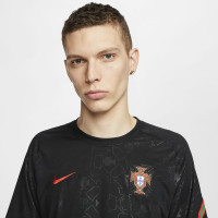 Nike Portugal Pre Match Trainingsshirt 2020 Zwart Rood