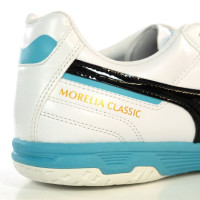 Mizuno Morelia Sala Classic Chaussures de Foot en Salle (IN) Blanc Noir Bleu