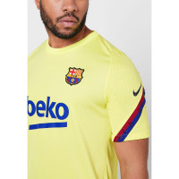 Nike FC Barcelona Breathe Strike Trainingsshirt 2019-2020 Geel