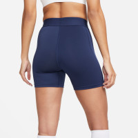 Pantalon coulissant Nike Pro Dri-Fit Strike pour femme bleu foncé blanc