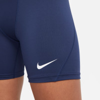 Pantalon coulissant Nike Pro Dri-Fit Strike pour femme bleu foncé blanc