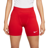 Pantalon de course Nike Pro Dri-Fit Strike pour femme rouge et blanc