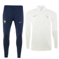 Nike Frankrijk Strike Trainingspak 2022-2024 Wit Goud