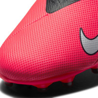 Nike Phantom VSN 2 Academy DF Gras / Kunstgras Voetbalschoenen (MG) Kids Roze Zwart