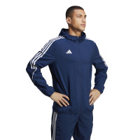 adidas Tiro 23 League Veste Coupe-Vent Bleu Foncé Blanc