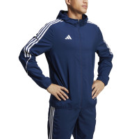 adidas Tiro 23 League Veste Coupe-Vent Bleu Foncé Blanc