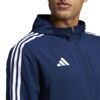 adidas Tiro 23 League Veste Coupe-Vent Bleu Foncé Blanc