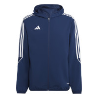 adidas Tiro 23 League Veste Coupe-Vent Bleu Foncé Blanc