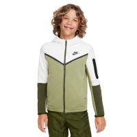 Nike Tech Fleece Vest Kids Wit Groen Zwart
