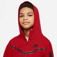 Nike Tech Fleece Vest Kids Rood Zwart Zwart