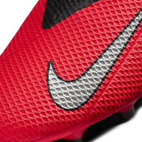 Nike Phantom Vision 2 Academy DF Gras / Kunstgras Voetbalschoenen (MG) Roze Zwart