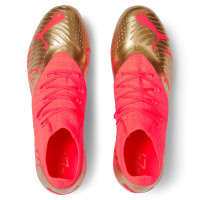 PUMA Future 3.4 Neymar JR Gazon Naturel / Gazon Artificiel Chaussures de Foot (MG) Rouge Or