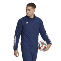adidas Tiro 23 Competition Présentation Veste d'Entraînement Bleu Foncé Blanc
