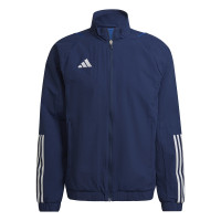 adidas Tiro 23 Competition Présentation Veste d'Entraînement Bleu Foncé Blanc