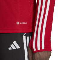 adidas Tiro 23 League Haut d'Entraînement 1/4-Zip Rouge Blanc