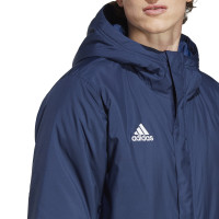adidas Entrada 22 Parka Bleu Foncé Blanc