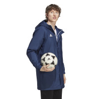 adidas Entrada 22 Parka Bleu Foncé Blanc