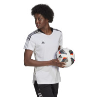 adidas Tiro 21 Voetbalshirt Dames Wit Zwart