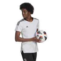 Maillot de football adidas Tiro 21 pour femme, blanc et noir