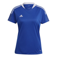 Maillot de football adidas Tiro 21 bleu blanc pour femme