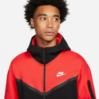 Nike Tech Fleece Full-Zip Trainingspak Koraalrood Zwart Wit