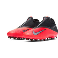 Nike Phantom Vision 2 Pro DF Gras Voetbalschoenen (FG) Roze Zwart
