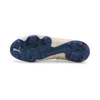 PUMA FUTURE 1.4 Lazertouch Gazon Naturel / Gazon Artificiel Chaussures de Foot (MG) Beige Bleu Foncé