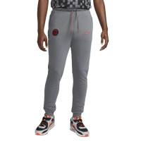 Nike Paris Saint Germain Travel Fleece Pantalon d'Entraînement 2021-2022 Gris Foncé Noir Rouge