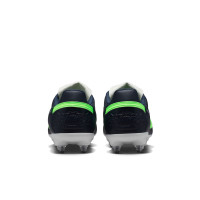 Nike Premier III Crampons Vissés Chaussures de Foot (SG) Anti Clog Bleu Foncé Vert Vif Blanc