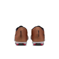 Nike Mercurial Vapor 15 Club Gazon Naturel Gazon Artificiel Chaussures de Foot (MG) Bronze Noir Blanc