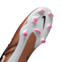 Nike Phantom GT2 Academy Gazon Naturel Gazon Artificiel Chaussures de Foot (MG) Noir Bronze Blanc