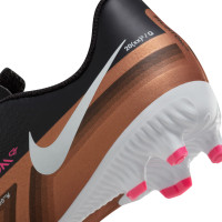 Nike Phantom GT2 Academy Gazon Naturel Gazon Artificiel Chaussures de Foot (MG) Enfants Noir Bronze Blanc