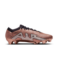 Nike Zoom Mercurial Vapor 15 Elite Gazon Naturel Chaussures de Foot (FG) Bronze Noir Blanc