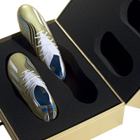 adidas X Speedportal.1 Messi Leyenda Gazon Naturel Chaussures de Foot (FG) Or Blanc