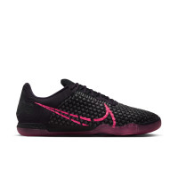 Nike React Gato Chaussures de Foot en Salle (IN) Noir Rose Mauve