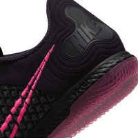 Nike React Gato Chaussures de Foot en Salle (IN) Noir Rose Mauve