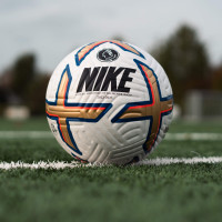 Nike Premier League Flight Voetbal Wit Goud Blauw Zwart