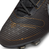 Nike Mercurial Superfly 8 Elite Gazon Naturel Chaussures de Foot (FG) Noir Gris Foncé Or