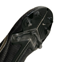 Nike Mercurial Vapor 14 Academy Gazon Naturel Gazon Artificiel Chaussures de Foot (MG) Enfants Noir Gris Foncé Or
