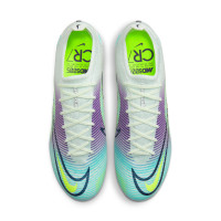 Nike Mercurial Vapor 14 Elite MDS Gazon Naturel Chaussures de Foot (FG) Vert Jaune Mauve